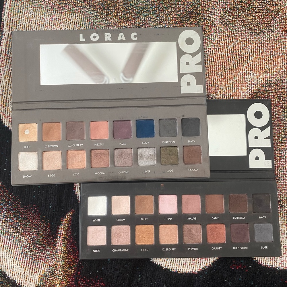 LORAC pro and pro 2 eyeshadow palette